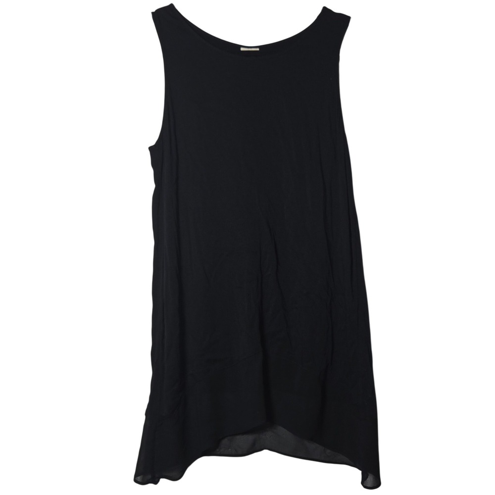 Soma Black Tunic Tank Top M Minimalist Stretch Neutral Sleeveless Comfort Summer